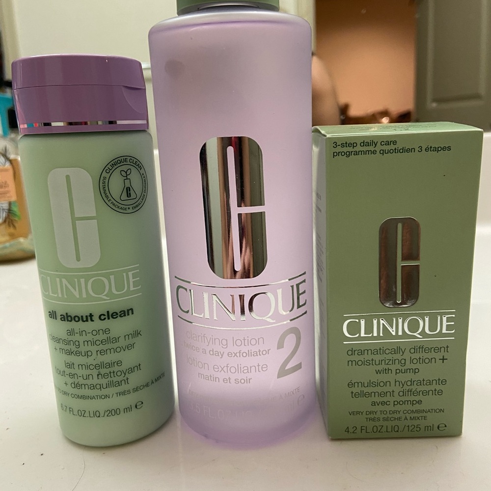 Clinique 3 step bundle for normal combo skin